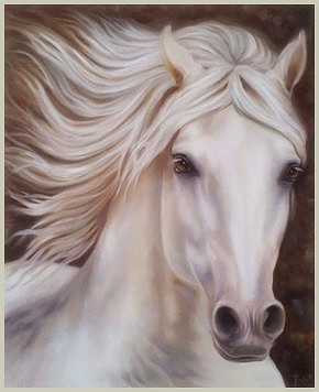 PINTURA EM TELA CAVALO N. RIGHETTI ARTE CAVALOS A LEO